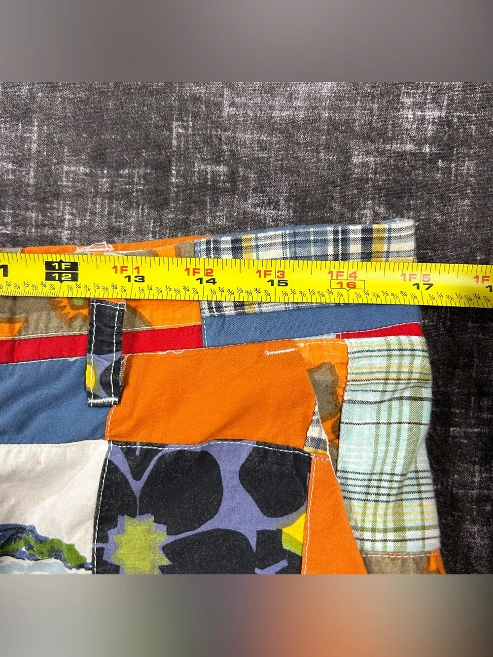 Loudmouth Y2K Golf Multicolor Patchwork Bermuda Shorts Mens 34x7 Beach Floral
